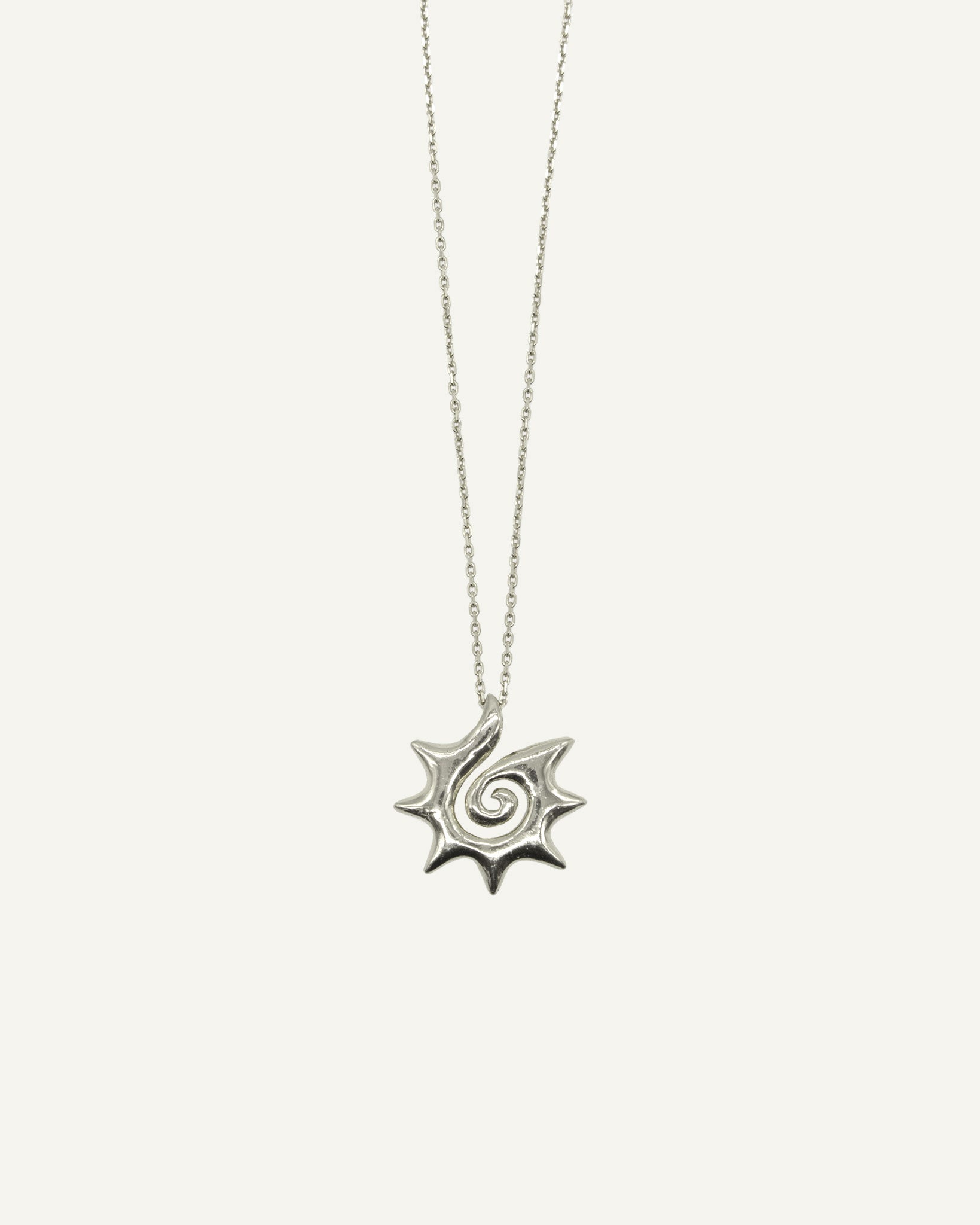 Sun Swirl Chain Necklace