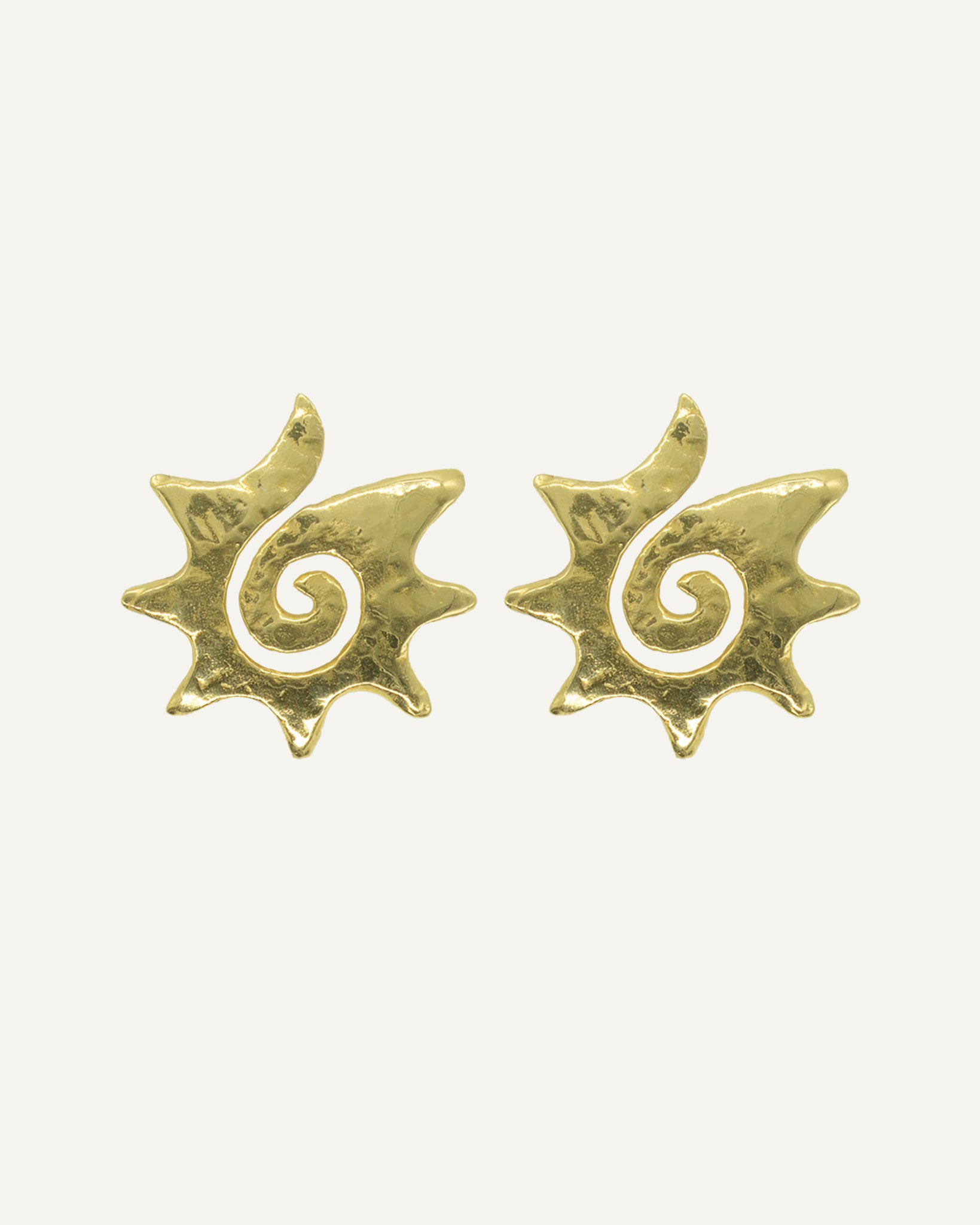 Sun Swirl Studs Earrings