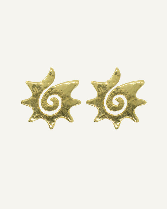 Sun Swirl Studs Earrings